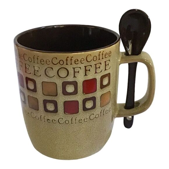 Mr. Coffee Collector 4 Piece Gibson Americana Coffee Mugs Cups & Spoons - Picture 3 of 6